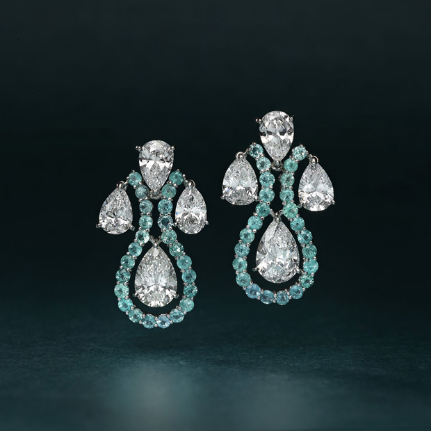 جواهرات الماس و تورمالین پارائیبا موسی ایف (Moussaieff)